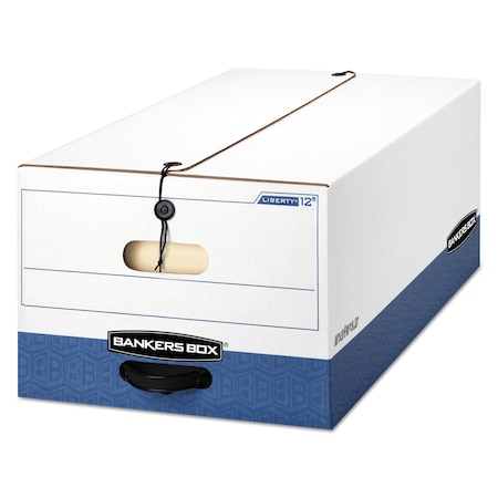 Bankers Box LIBERTY(R) Heavy-Duty Strength Storage Boxes, 15.25" W, 24.13" D, 10.75" H, Two Flaps Closure 0001203